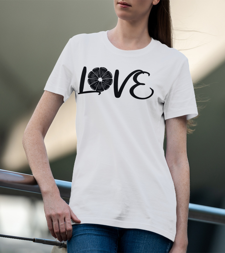 LOVE LEMON Sliced Citrus Typography T-Shirt