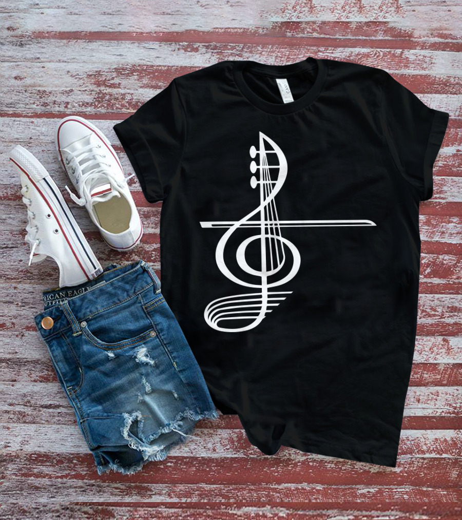VIOLA Musical Treble Clef Strings T-Shirt
