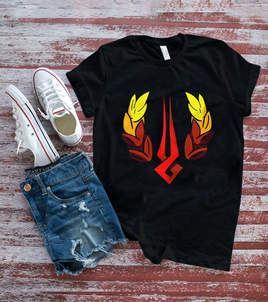 Hades Zagreus Icon With Red Laurel Symbols T-Shirt