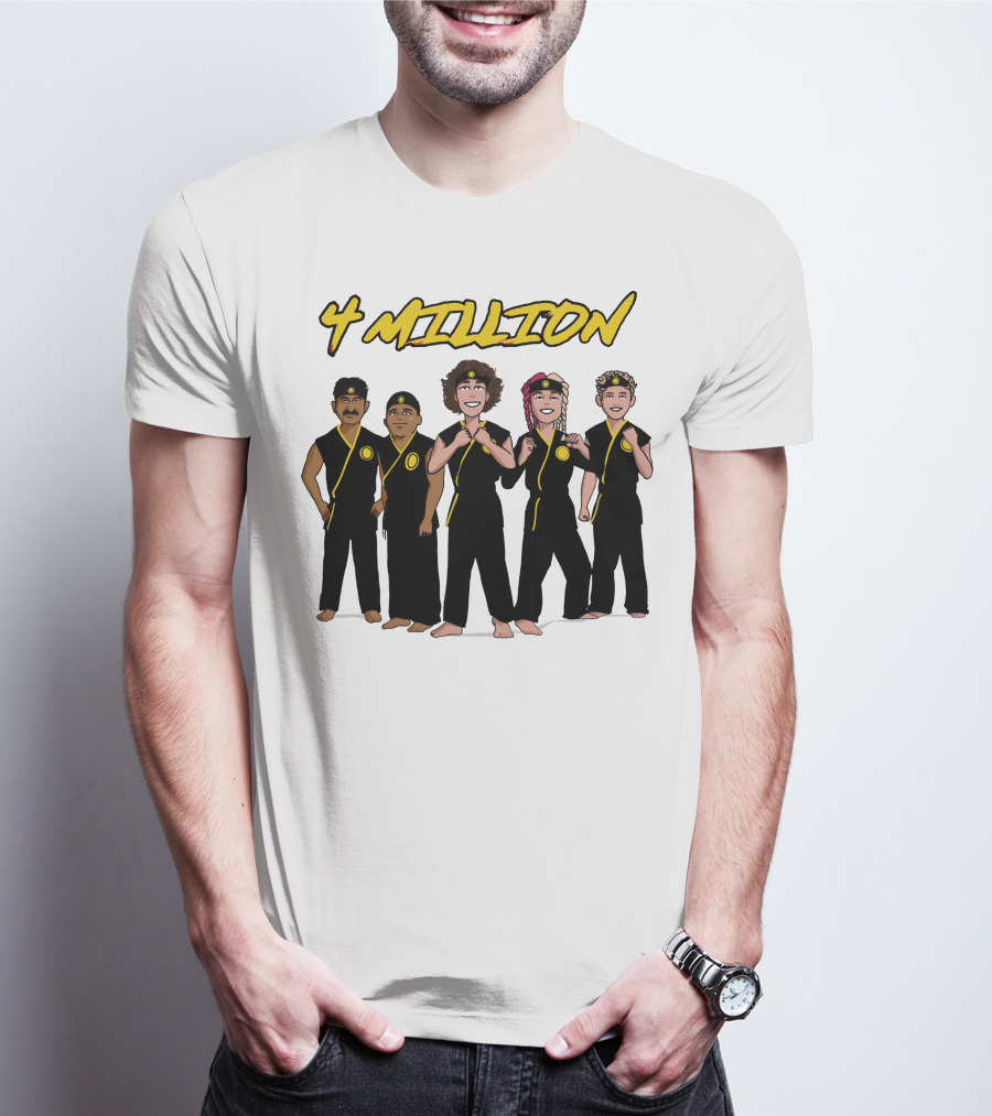 4 Million Karate Squad Celebrating Subscribers T-Shirt