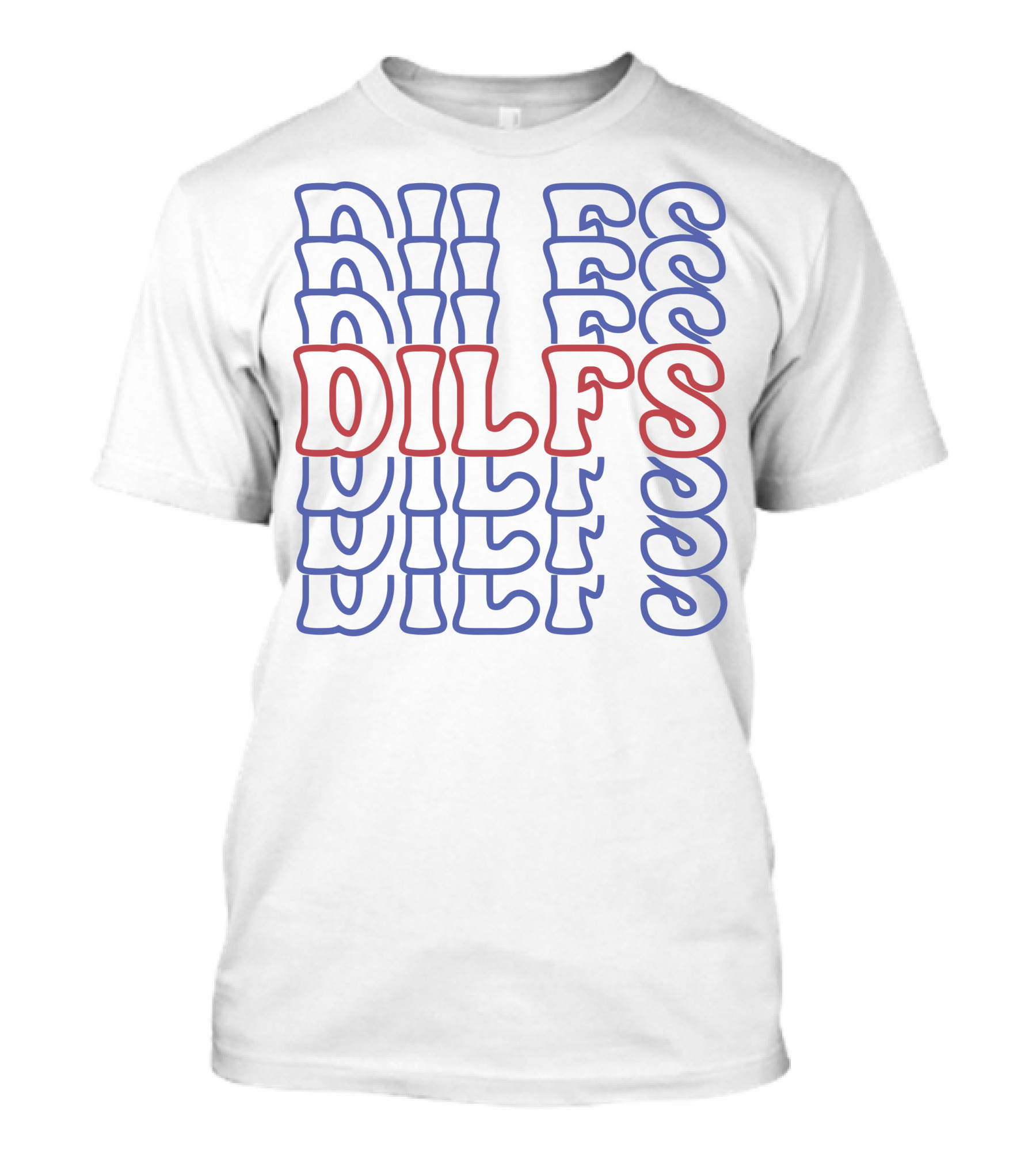 DILFS Stacked Retro Text T-Shirt