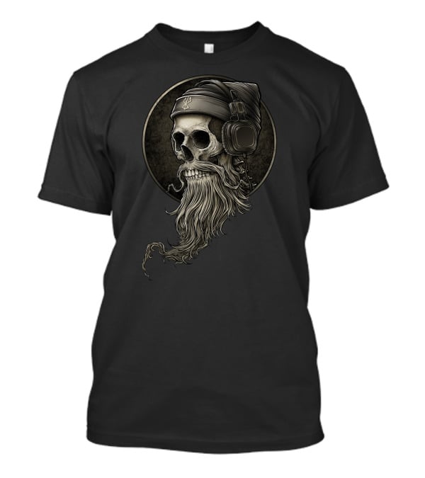 Winya No 99 Essentiel Skull With Headphones And Beanie T-Shirt