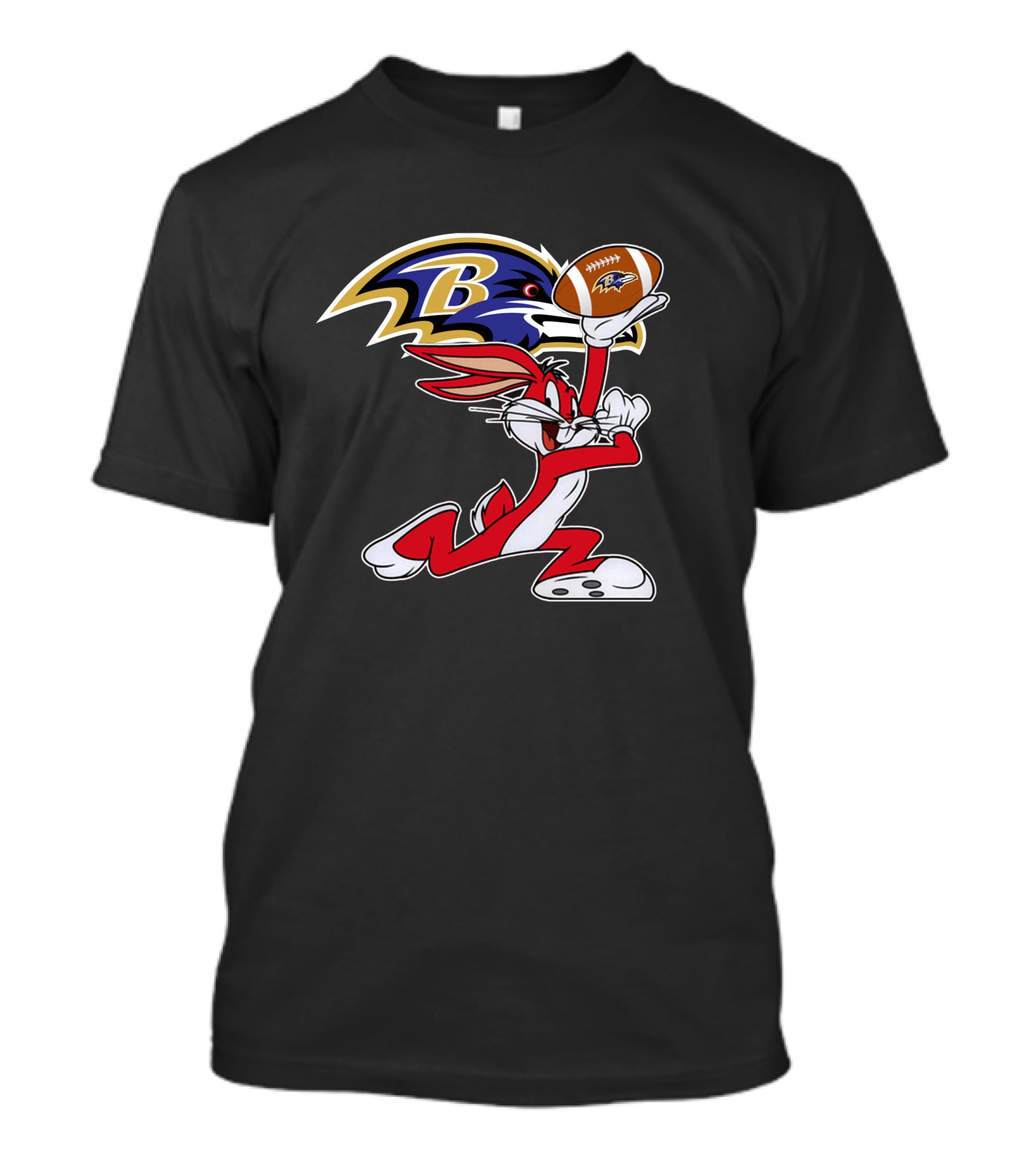 Baltimore Ravens Bugs Bunny Football Chiefs T-Shirt