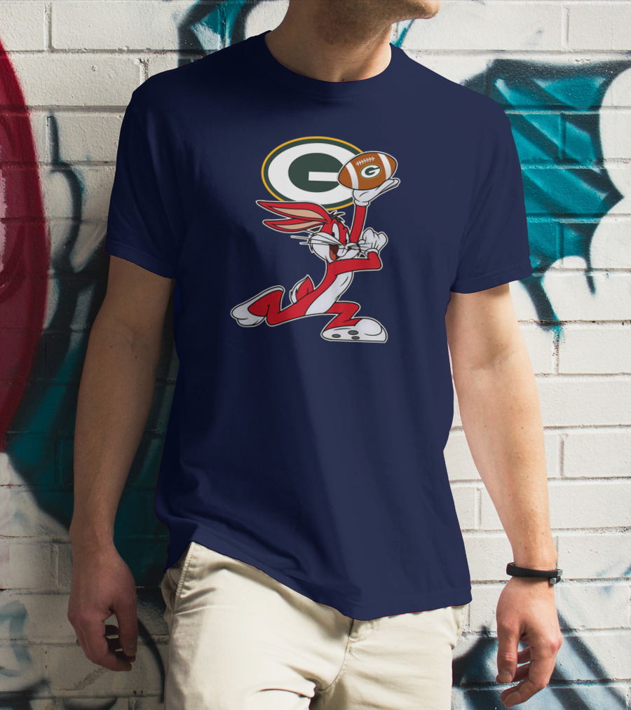 Green Bay Packers Bunny Football T-Shirt