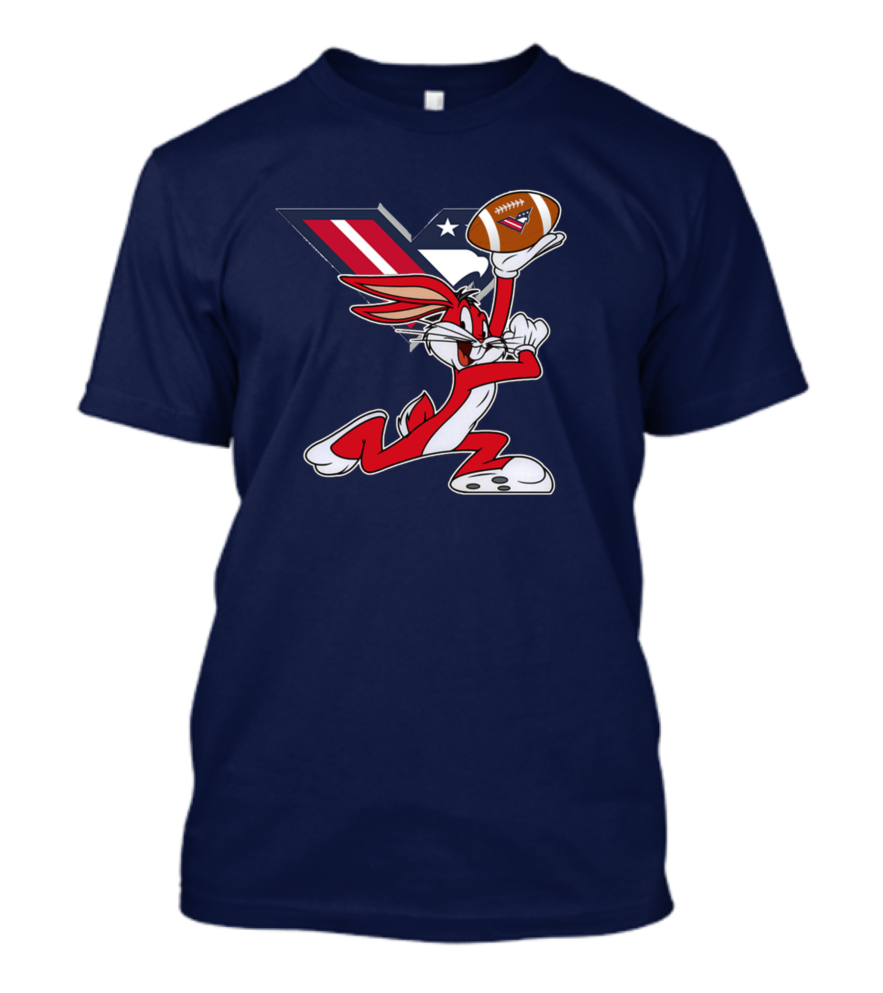 Bugs Bunny Washington Valor Chiefs Football Crossover T-Shirt