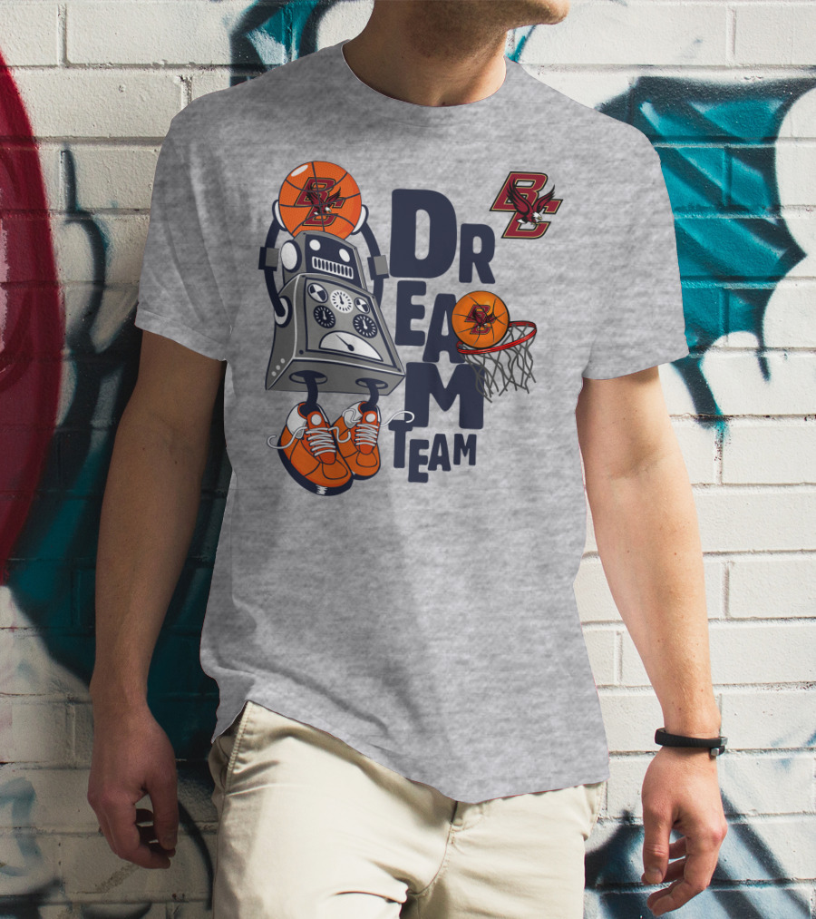 Boston College Dream Team Robot Basketball T-Shirt