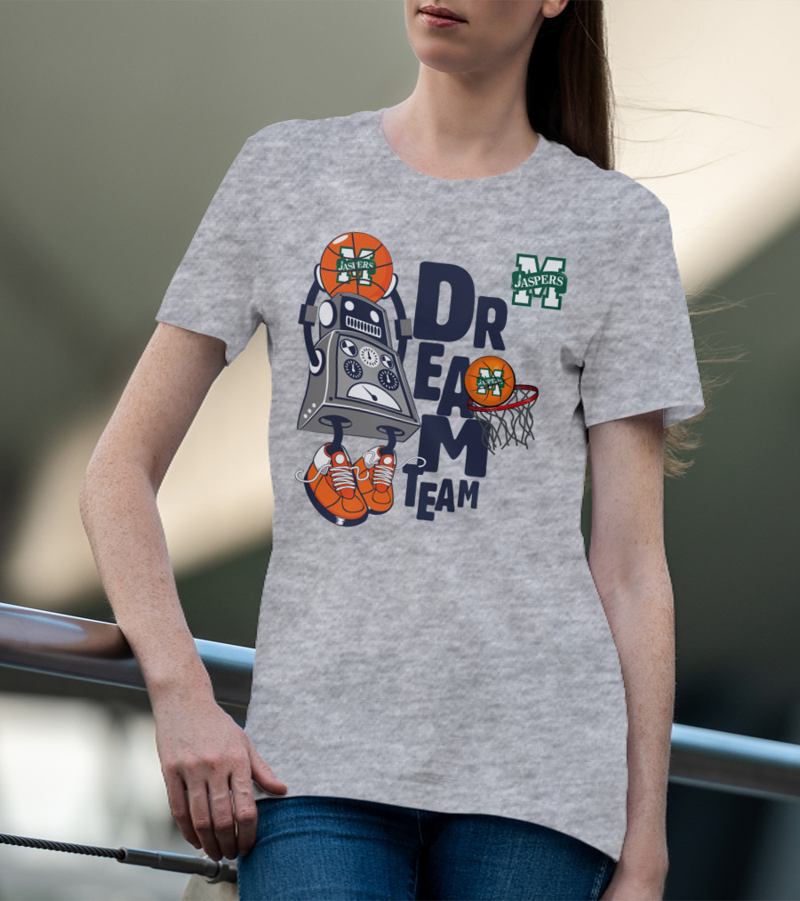 Manhattan Jaspers Dream Team Robot Basketball T-Shirt