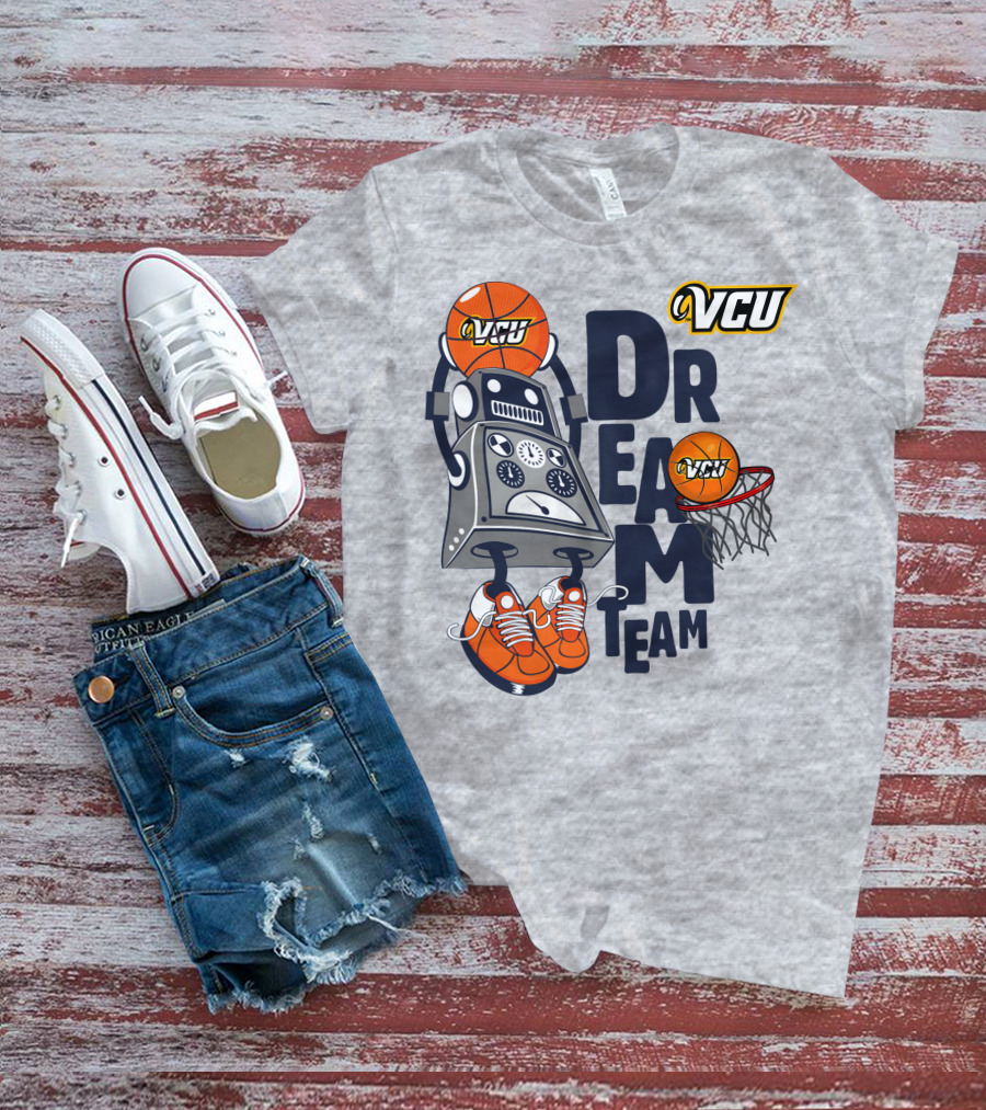 Vcu Rams Basketball Robot Dream Team T-Shirt