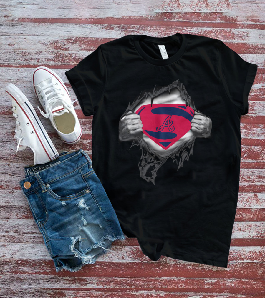 Atlanta Braves Superhero Emblem T-Shirt