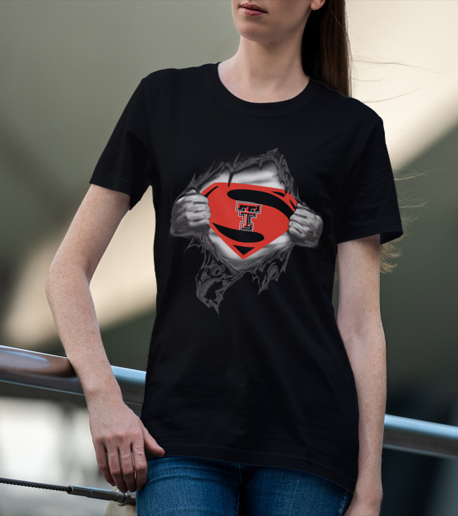 Texas Tech Superman Logo T-Shirt