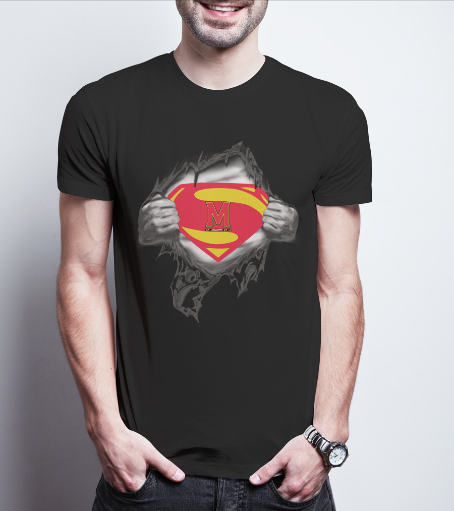 Maryland Super Man Superman Logo M T-Shirt