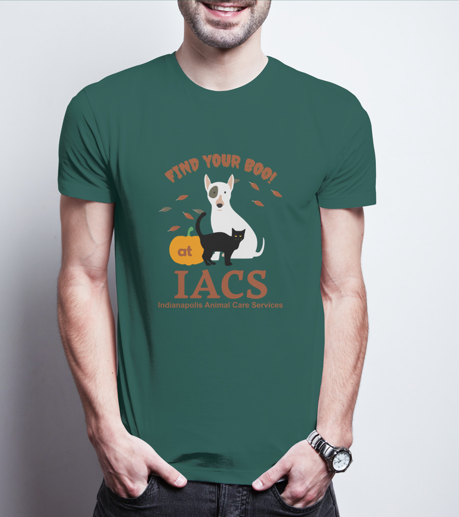 Bonfire Merch Find Your Boo At IACS Indianapolis Animal Care Services T-Shirt