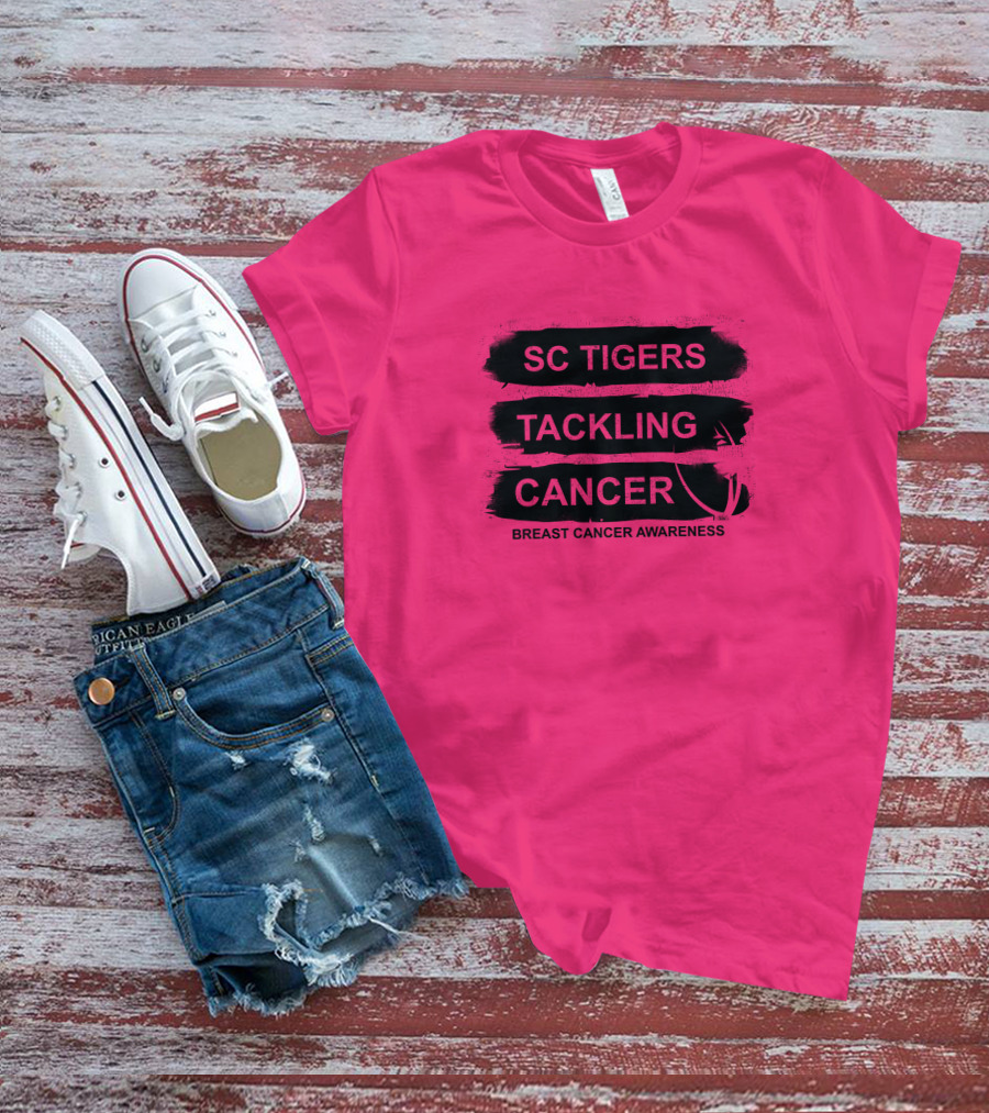 SC Tigers Tackling Cancer Breast Cancer Awareness T-Shirt