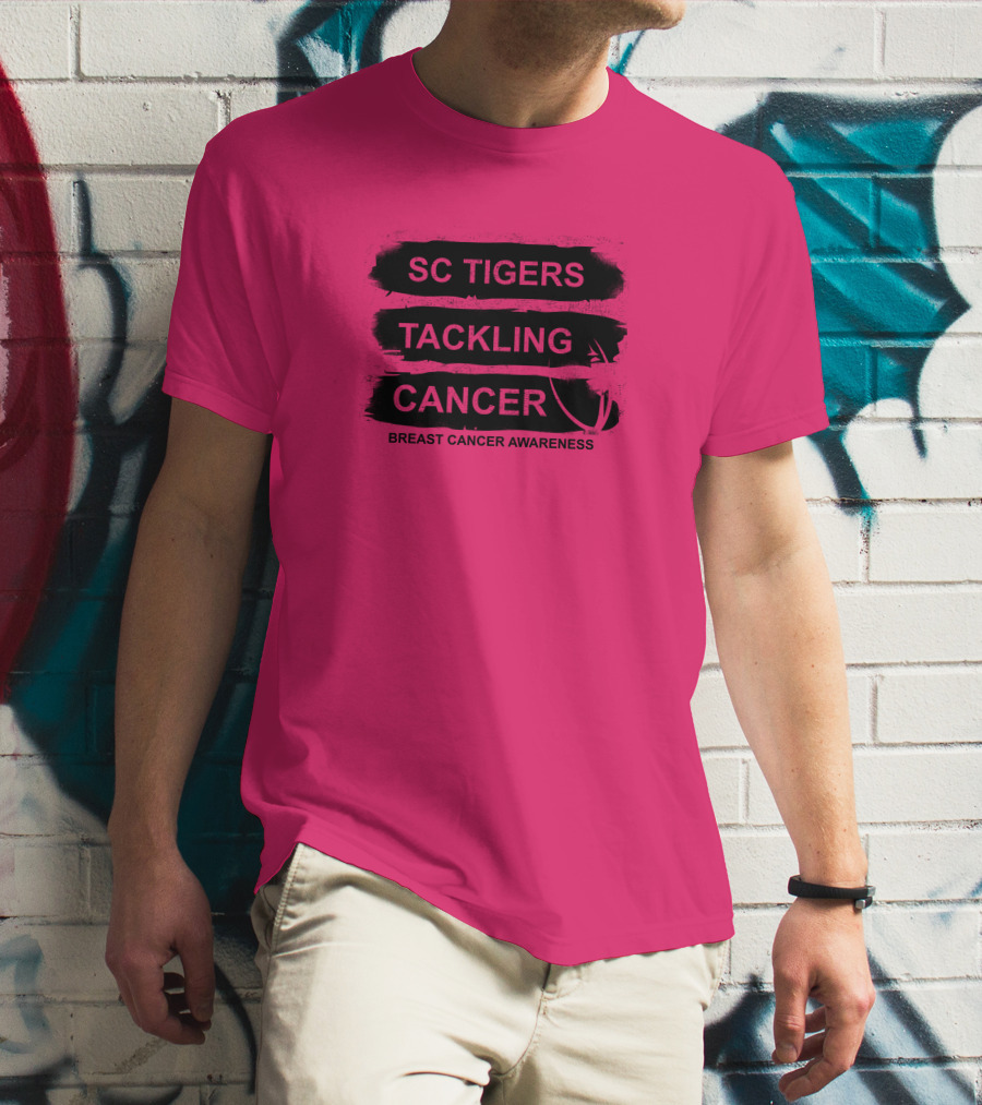 SC Tigers Tackling Cancer Breast Cancer Awareness T-Shirt