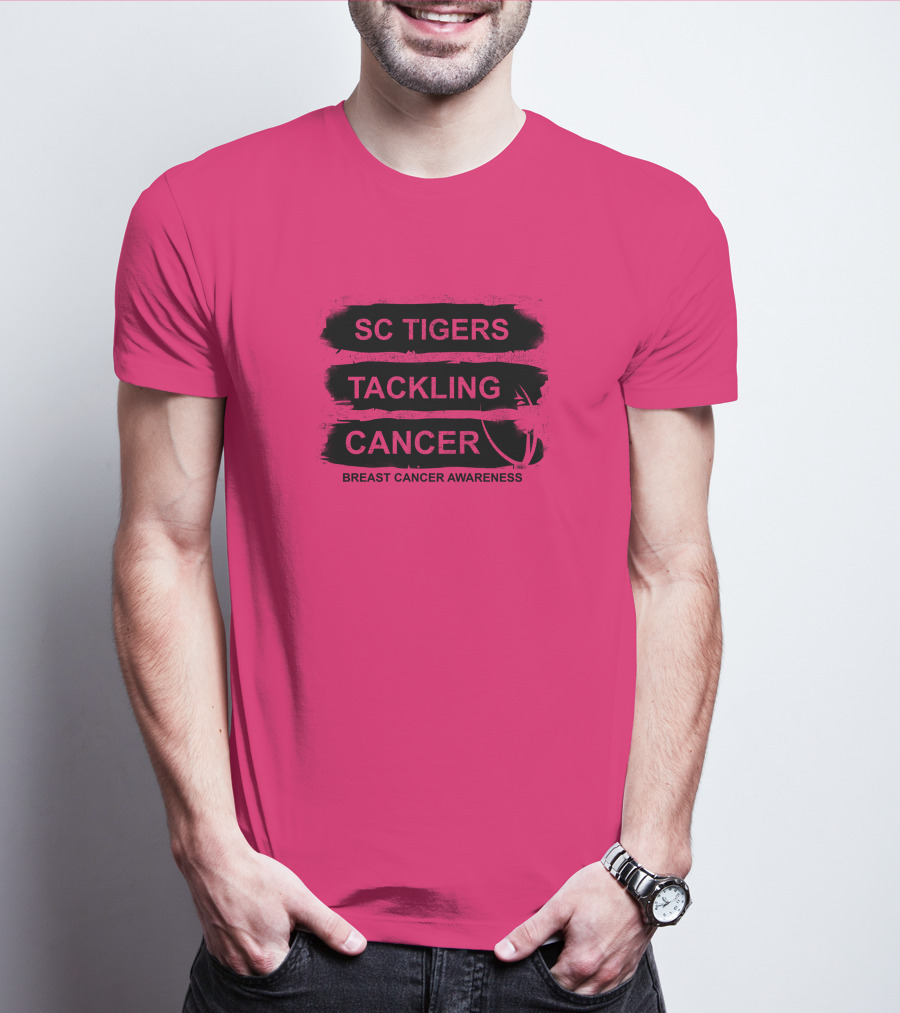 SC Tigers Tackling Cancer Breast Cancer Awareness T-Shirt
