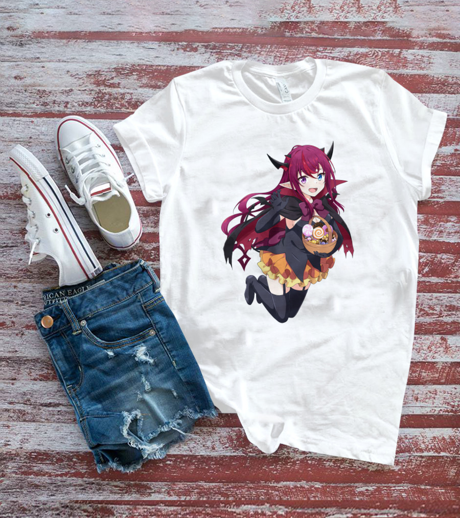 Irys Anime Halloween Devil With Candy Basket T-Shirt
