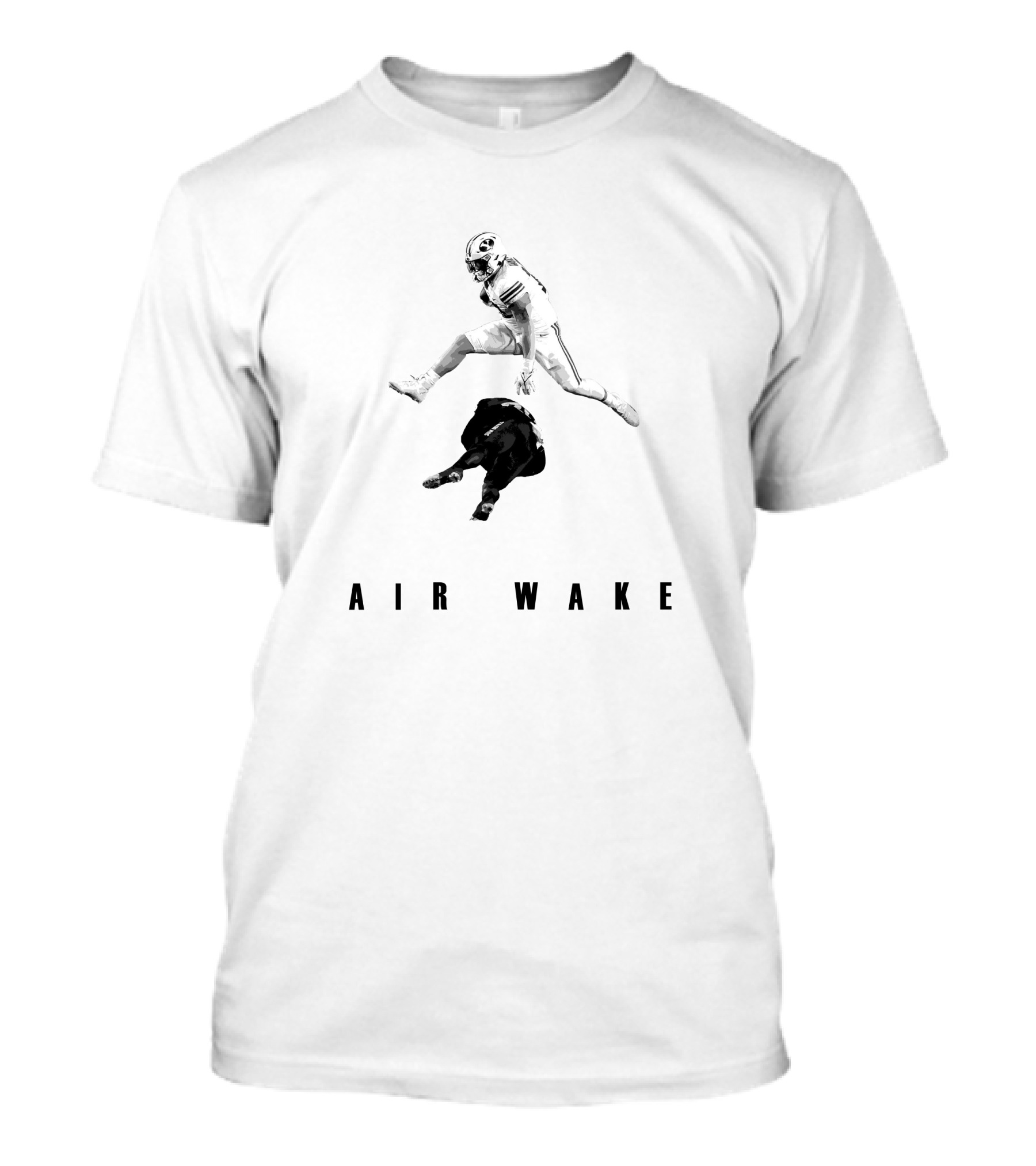 Masen Wake Air Wake Football Leap Over Opponent T-Shirt