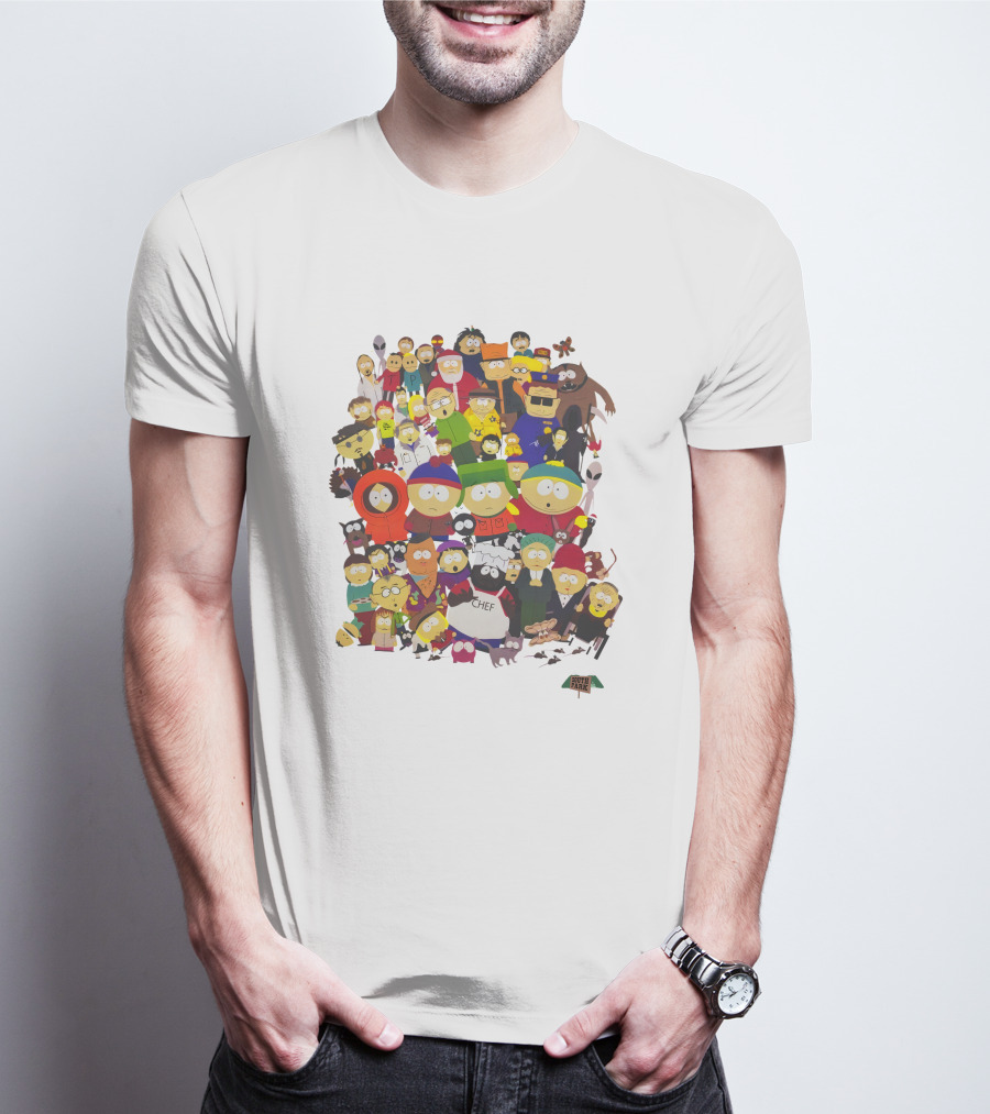 South Park Characters Collection Featuring Iconic Cast And Classic Figures T-Shirt
