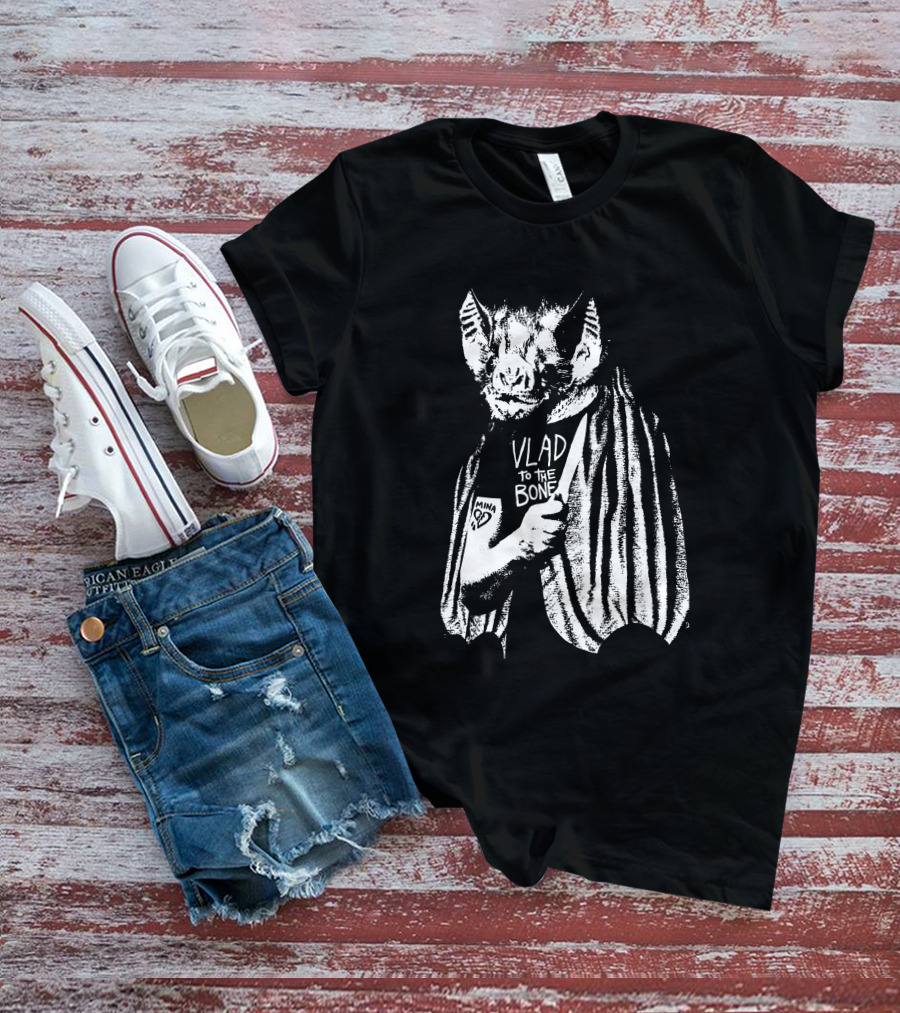 Godsteeth Vlad To The Bone Bat Halloween T-Shirt