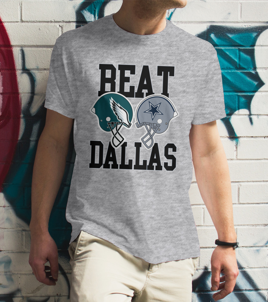 Nick Sirianni Beat Dallas Eagles Helmet Showdown T-Shirt