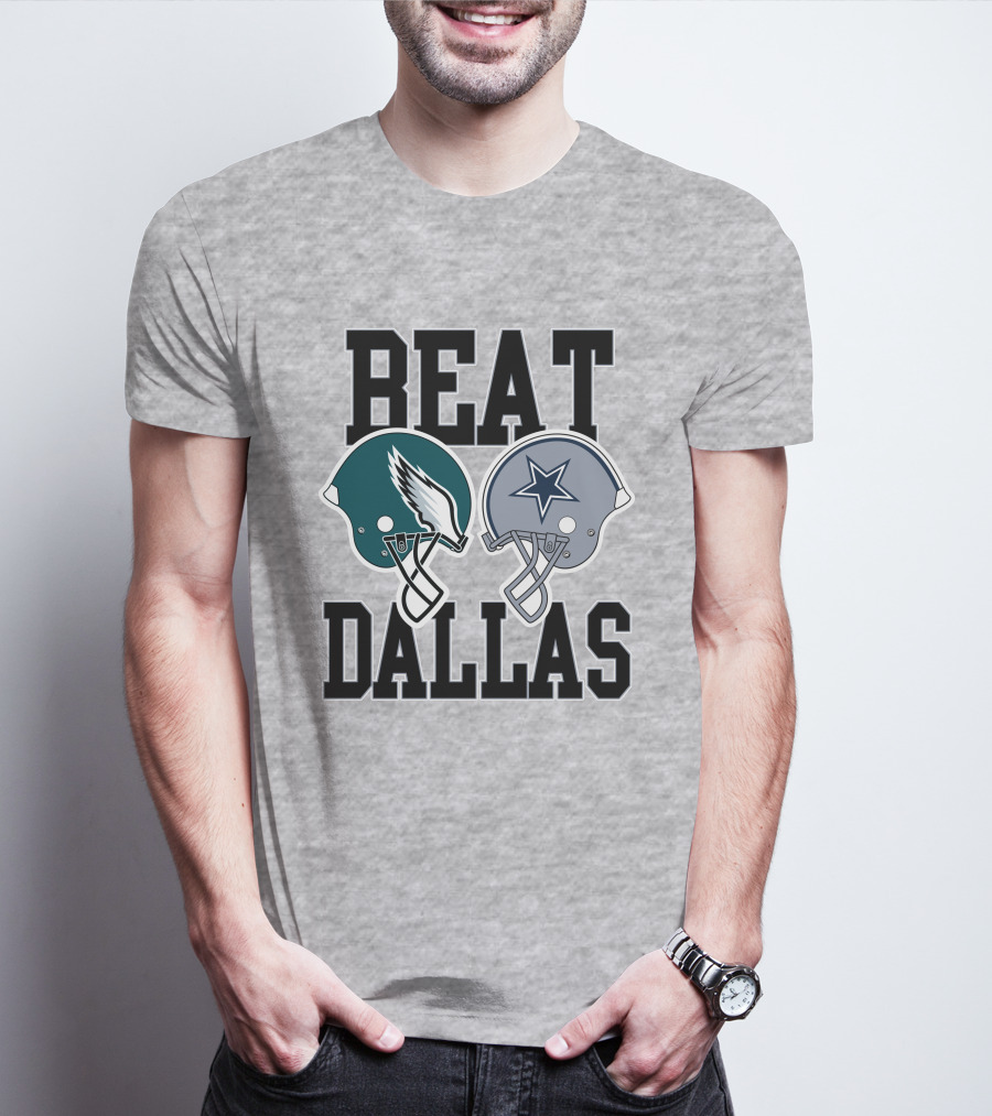 Nick Sirianni Beat Dallas Eagles Helmet Showdown T-Shirt