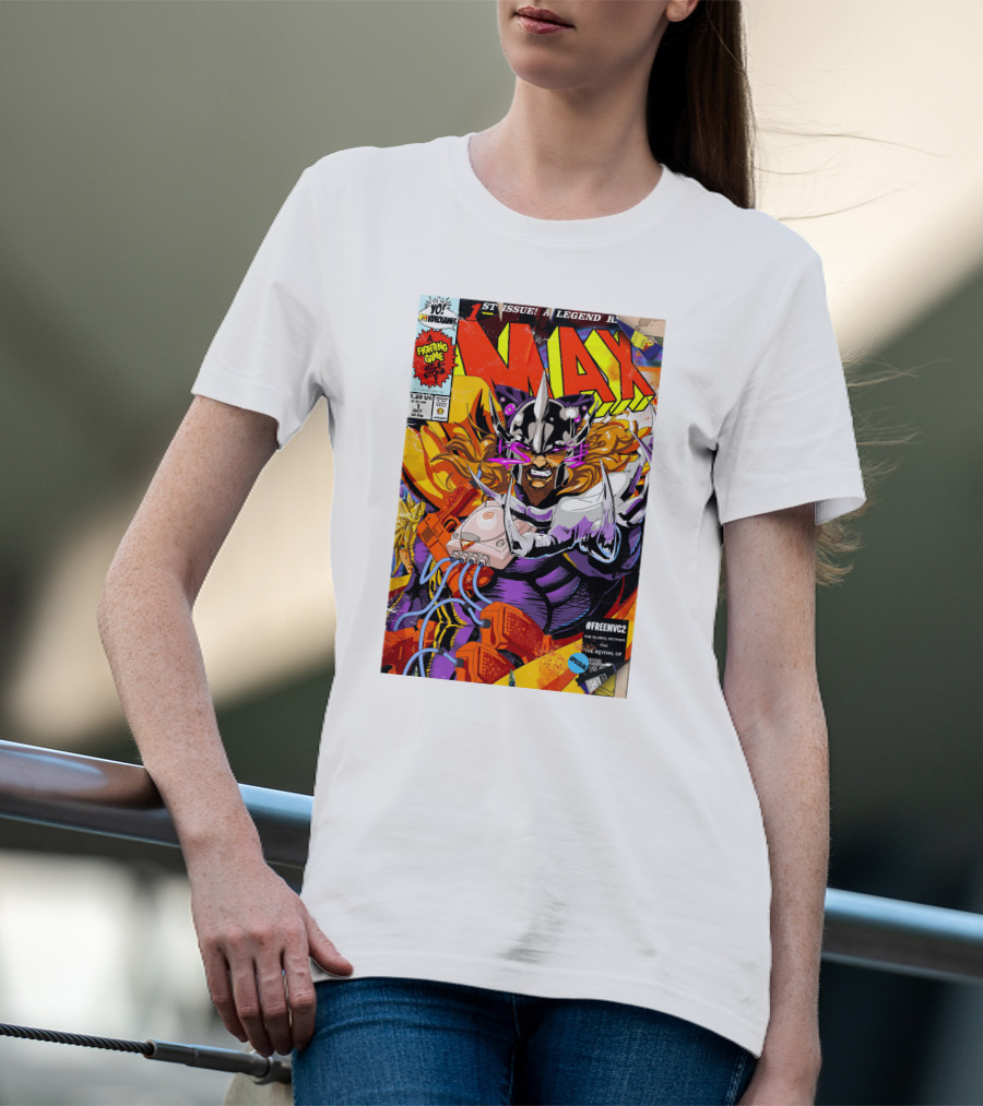 Freemvc2 The Scrubl0rd MAX Fighting Game Legend Comic T-Shirt