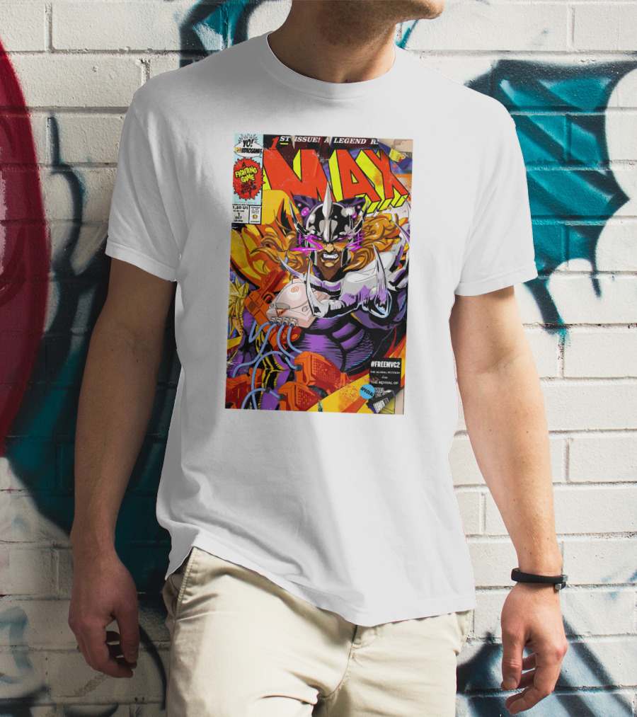 Freemvc2 The Scrubl0rd MAX Fighting Game Legend Comic T-Shirt