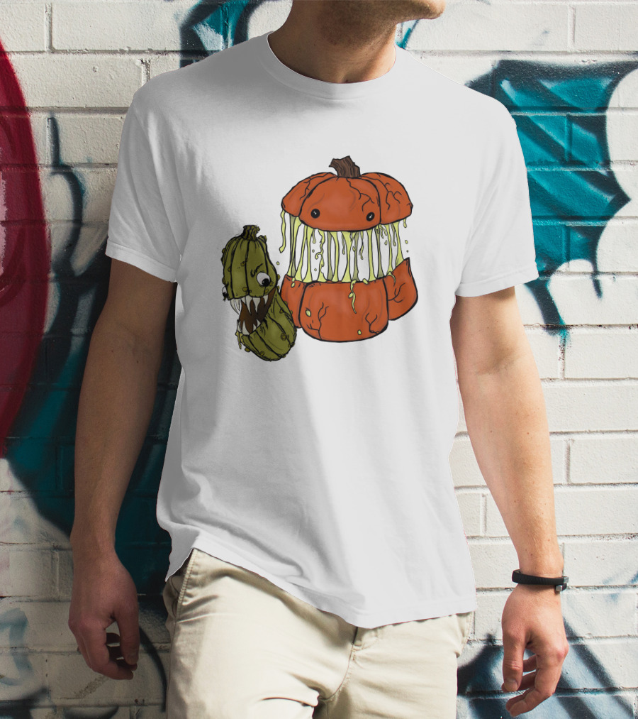 Megan Garner Spooky Art Drop Oh My Gourd Pumpkin Creature T-Shirt