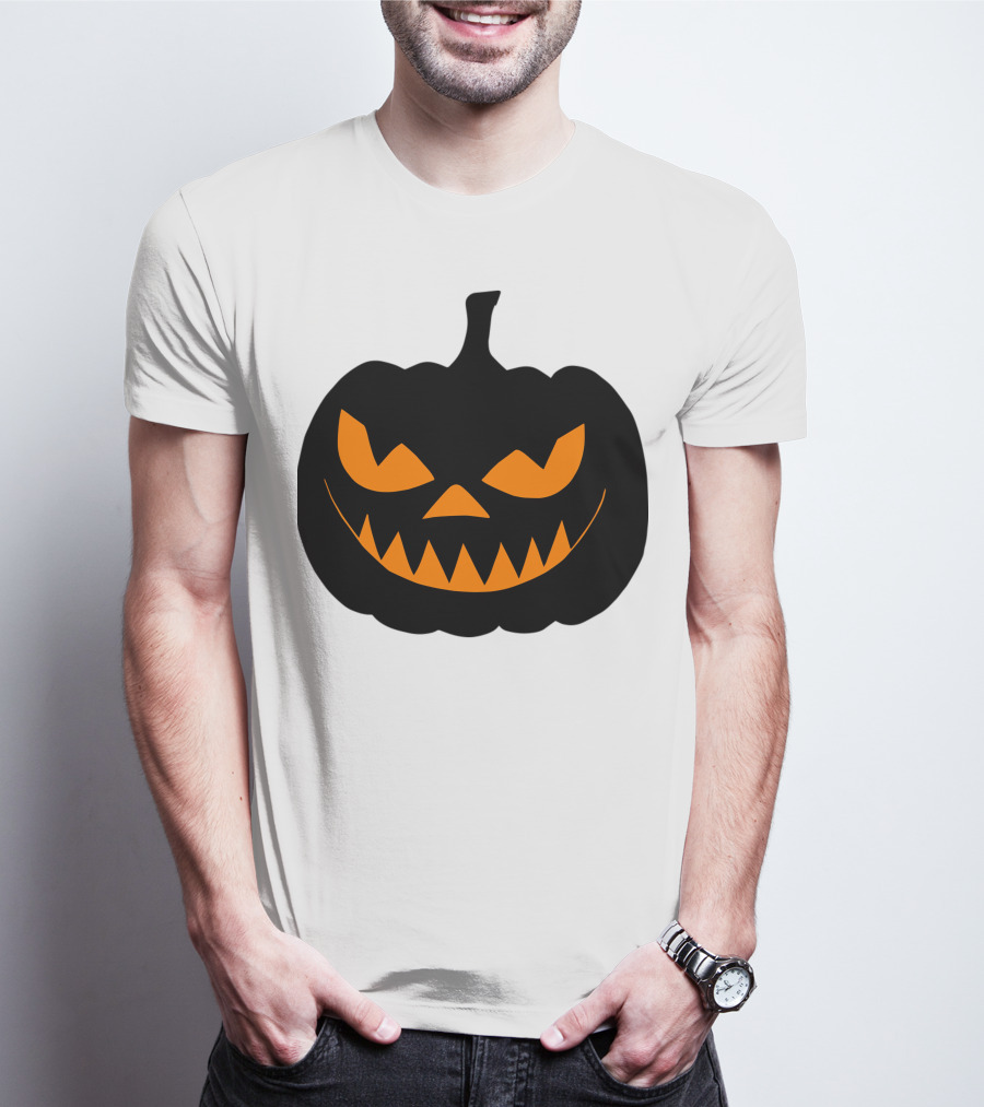 Scary Jack O Lantern Pumpkin Face T-Shirt