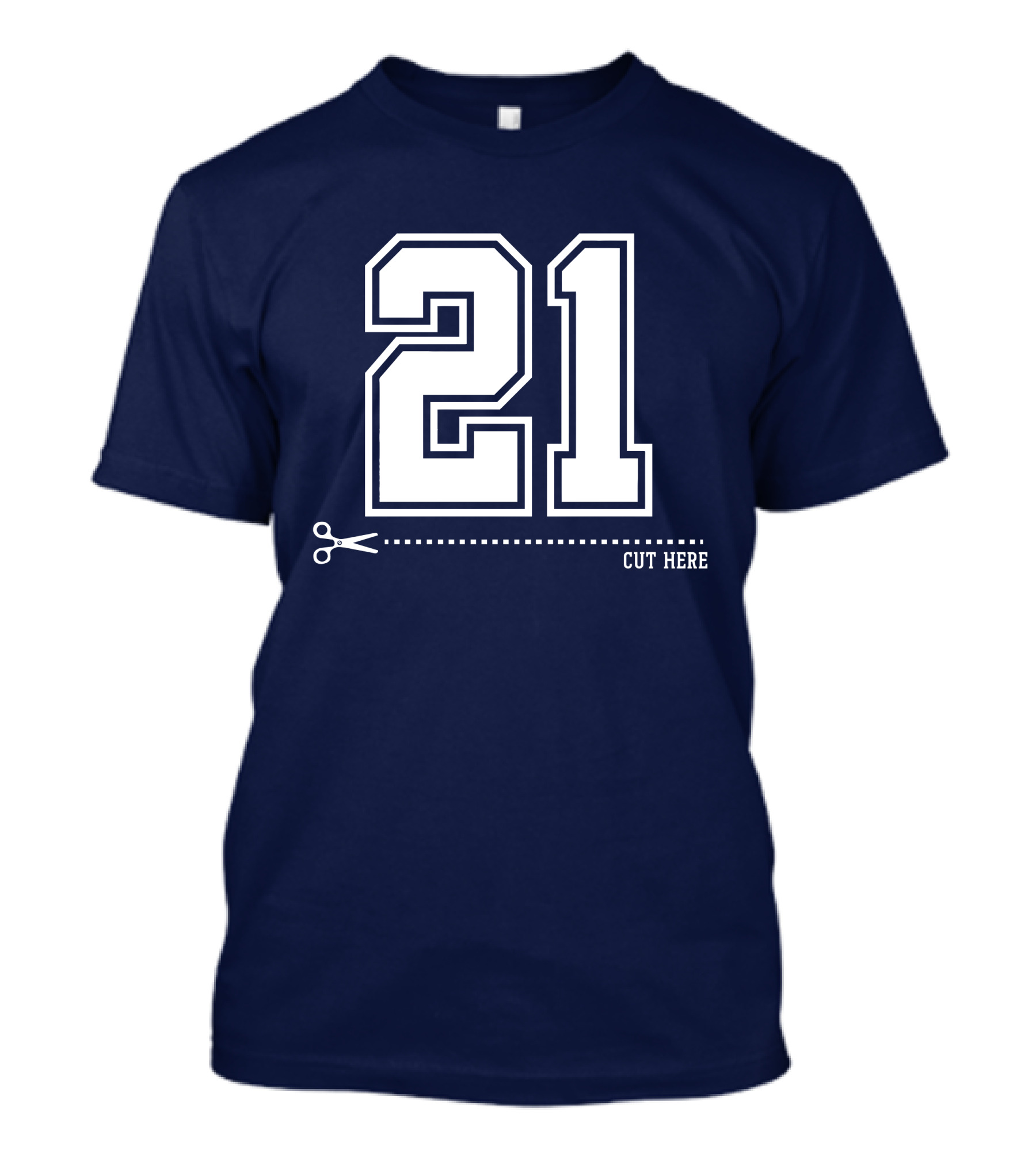 Cowboys Nation Twisted Gorilla 21 Cut Here T-Shirt