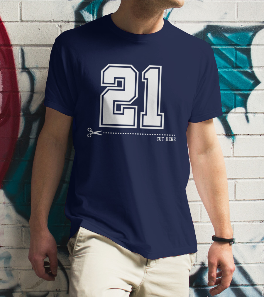 Cowboys Nation Twisted Gorilla 21 Cut Here T-Shirt