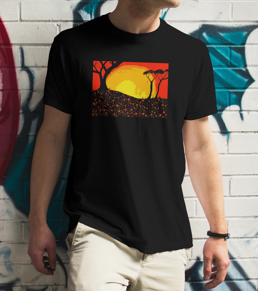 Digitees Ngunnawal Sunset Art Landscape Mr Ngunnawal Ar Maple Ngunnawalart4 T-Shirt