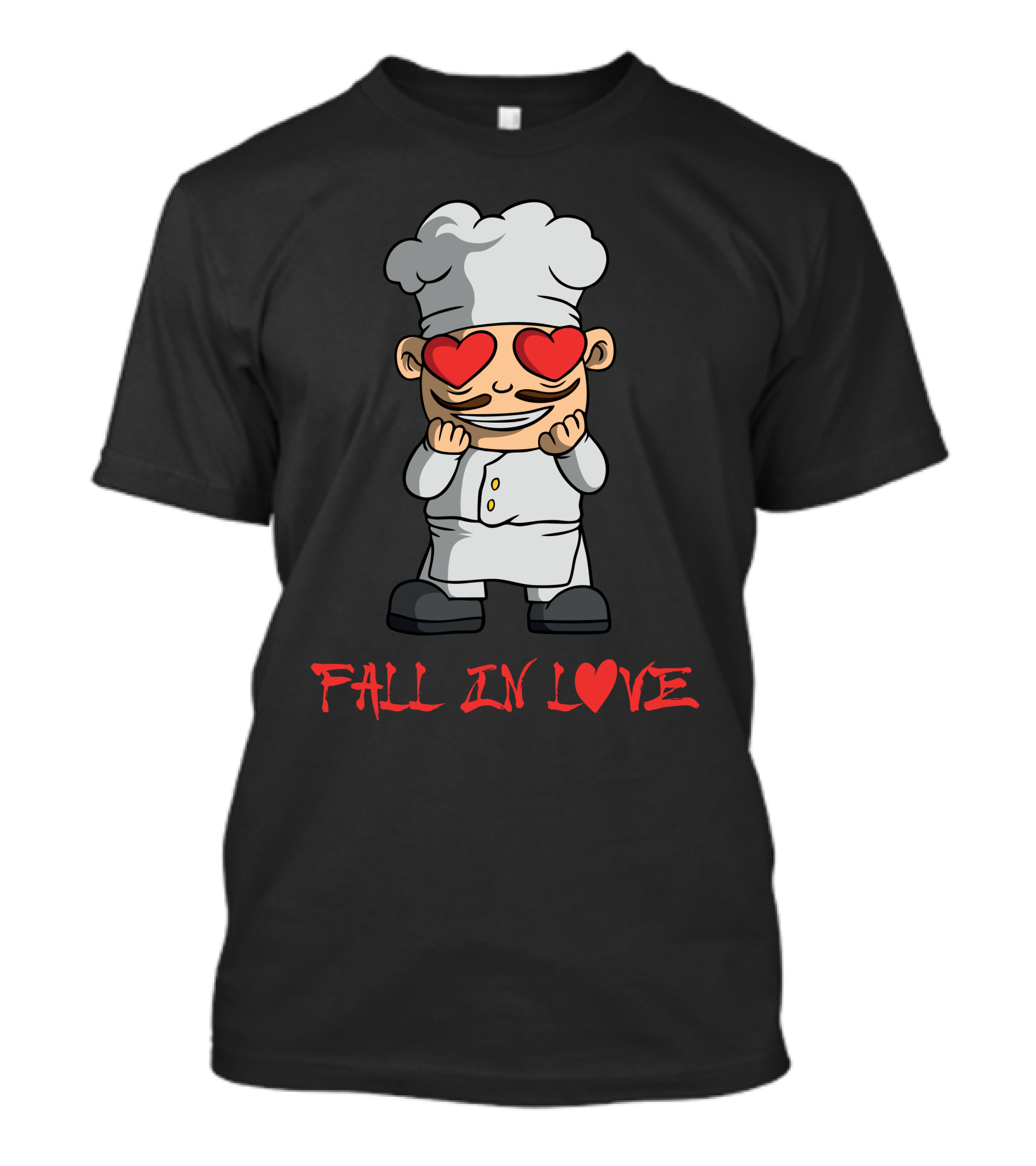 FALL IN LOVE Chef With Heart Eyes T-Shirt