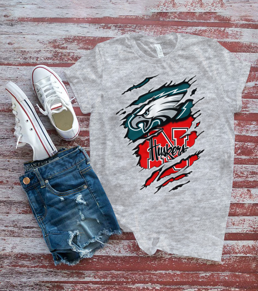 Eagles Huskers Logo Crossover T-Shirt