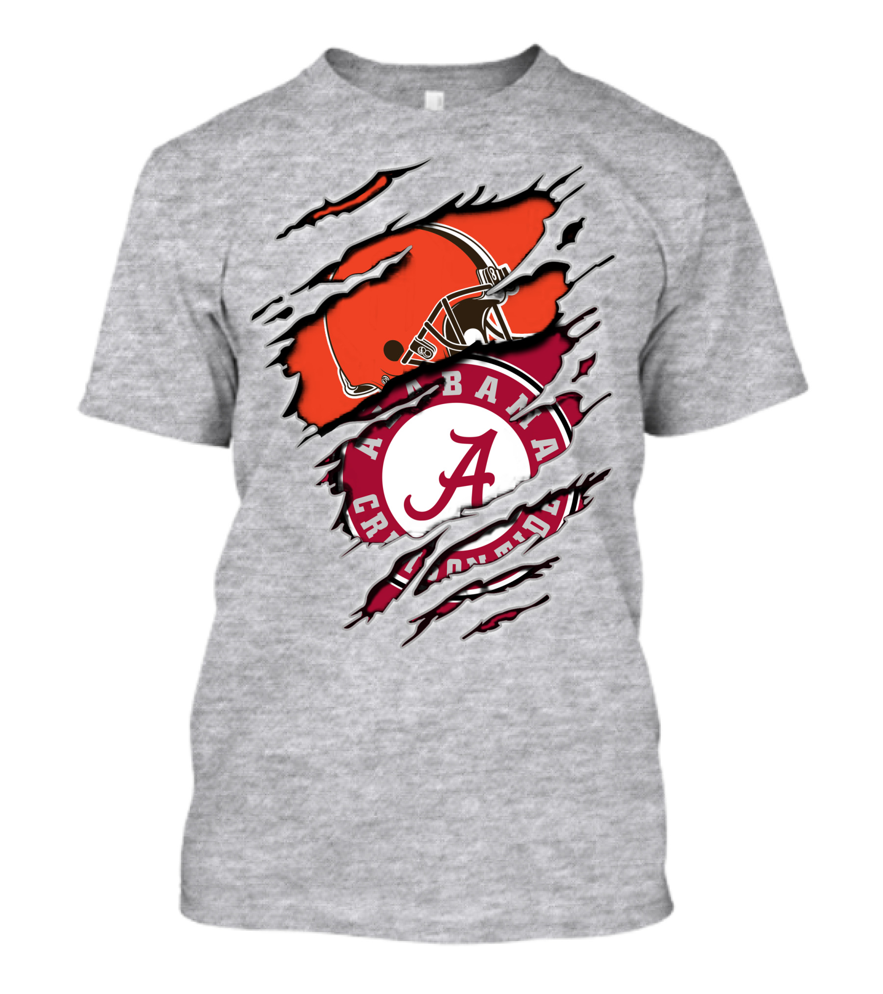 Cleveland Browns Helmet Alabama Crimson Tide Fan Gear T-Shirt