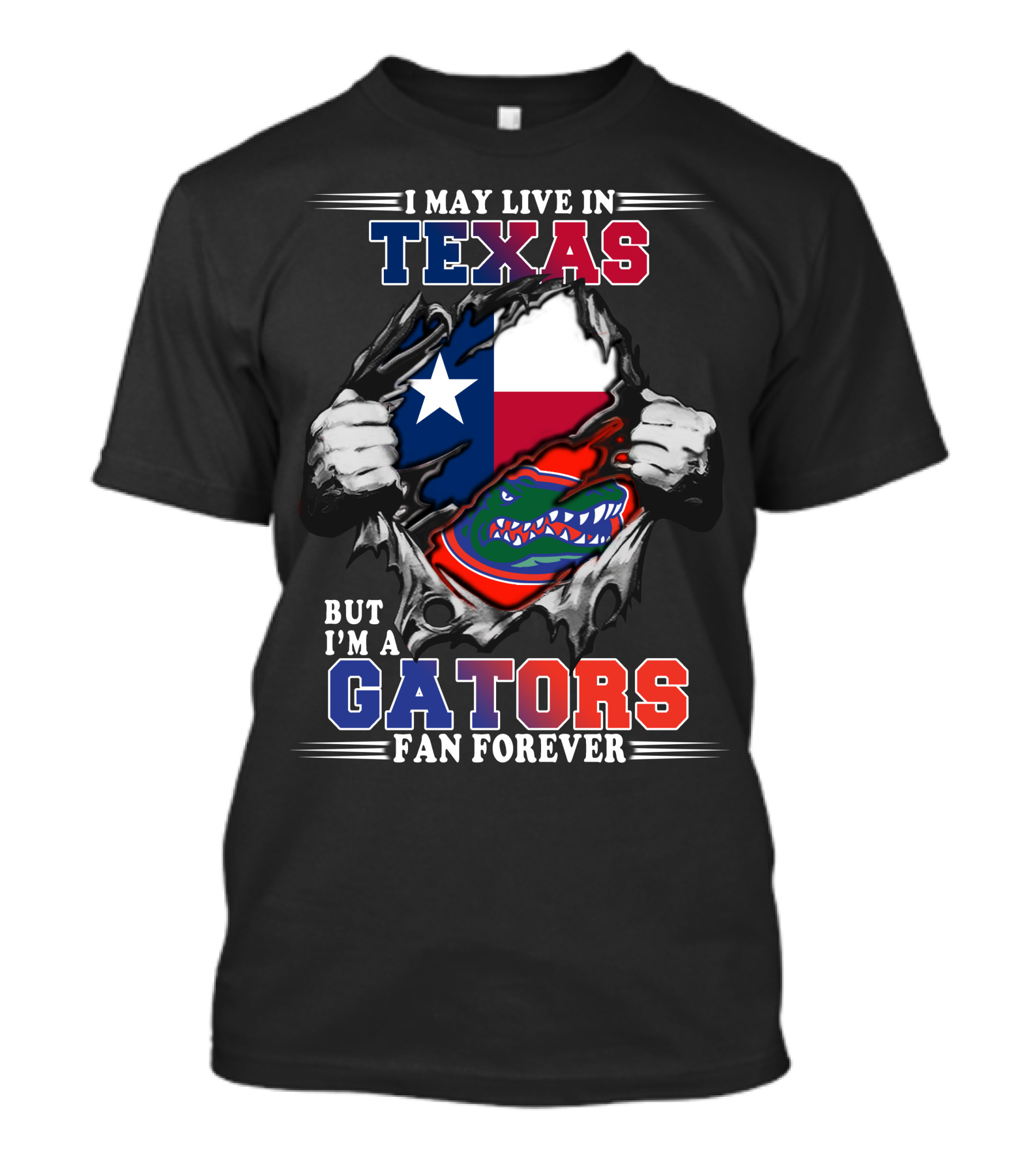 Texas Gators Fan Forever State Pride Combo T-Shirt