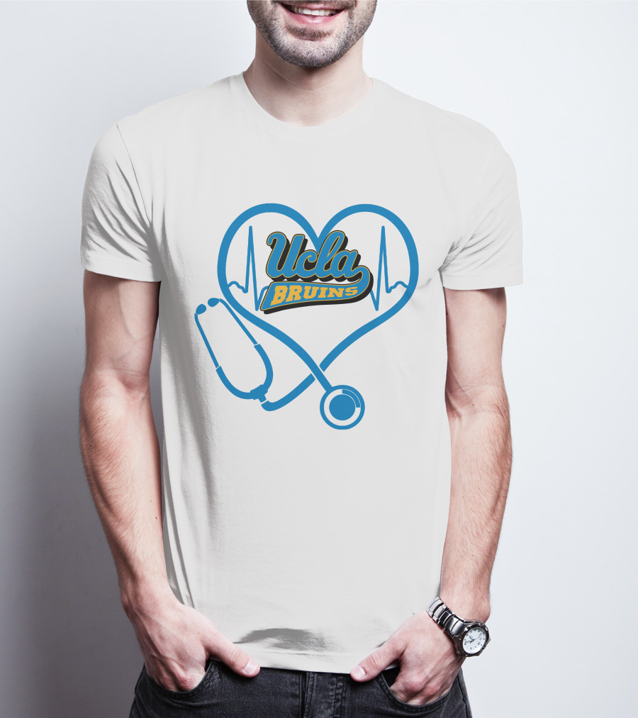 Ucla Bruins Nurse Heartbeat Stethoscope T-Shirt