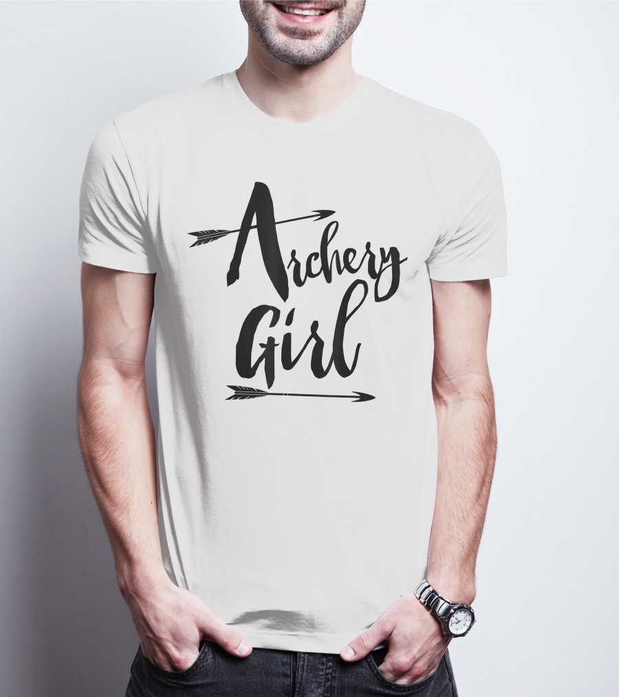 Archery Girl Women Teen Cute Arrows Stylish T-Shirt