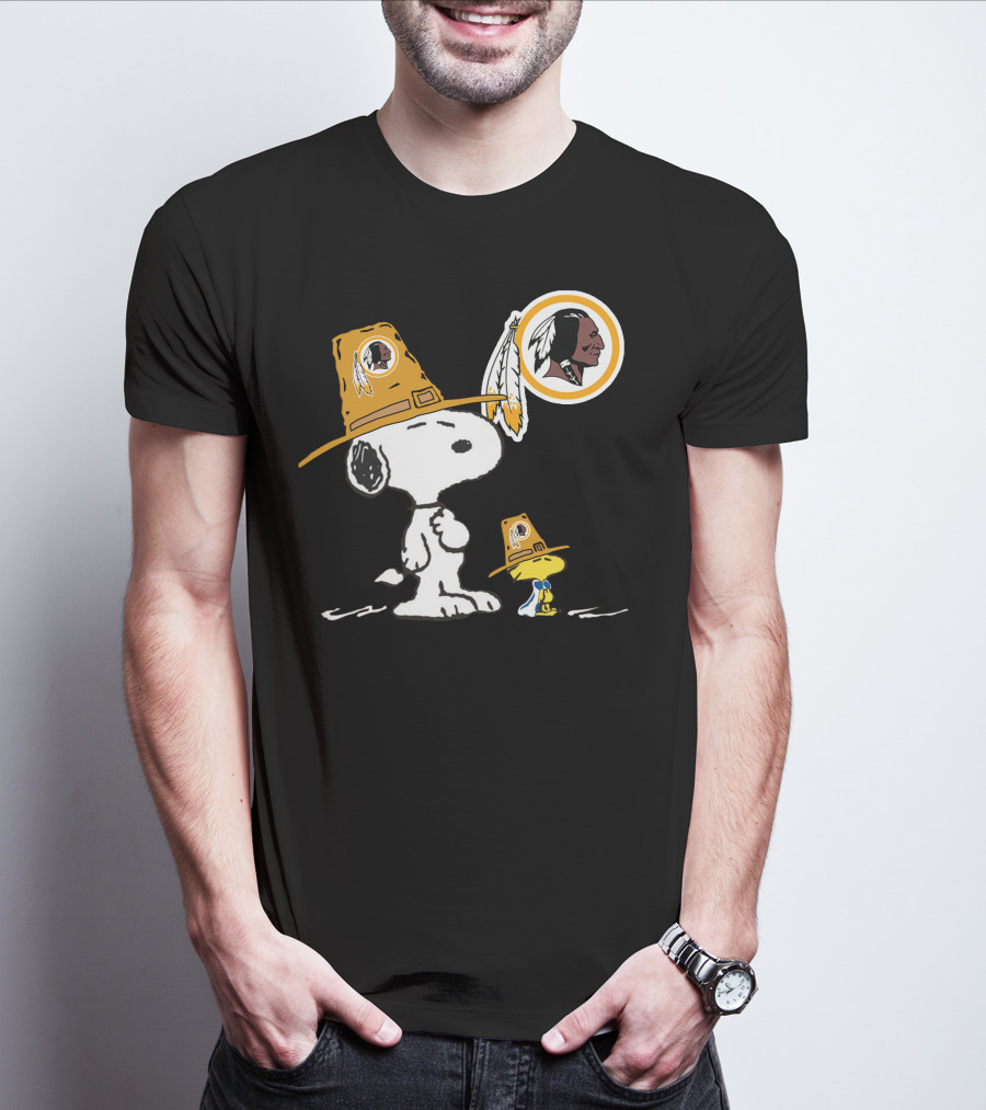 Snoopy Woodstock Washington Redskins Football Fan Gear T-Shirt