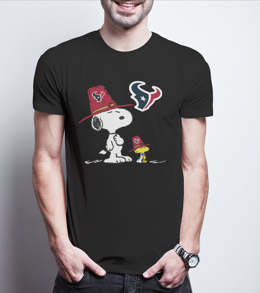 Texans Snoopy Woodstock Houston Texans T-Shirt