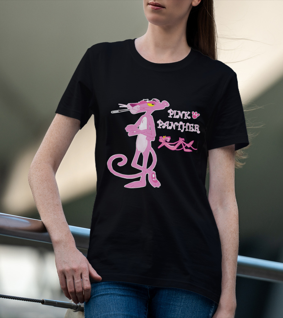 Pink Panther Classic Style Lined T-Shirt