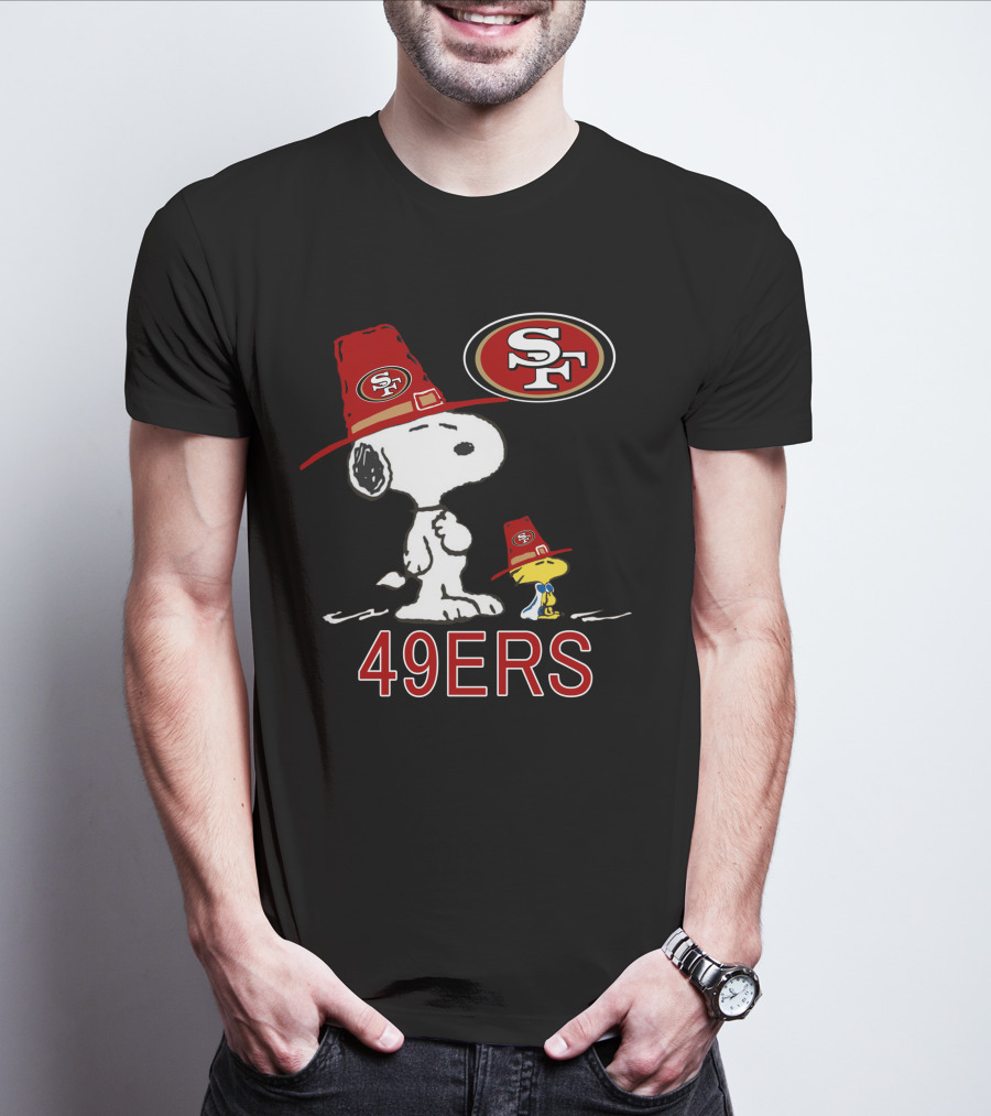 49ers Snoopy And Woodstock Fans With Sf T-Shirt