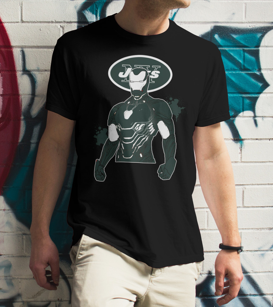 Iron Man New York Jets Mashup T-Shirt