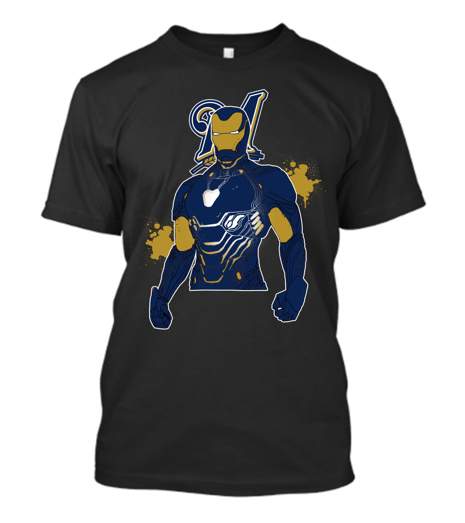 Iron Man Meets Milwaukee Brewers Iconic Team Fusion T-Shirt