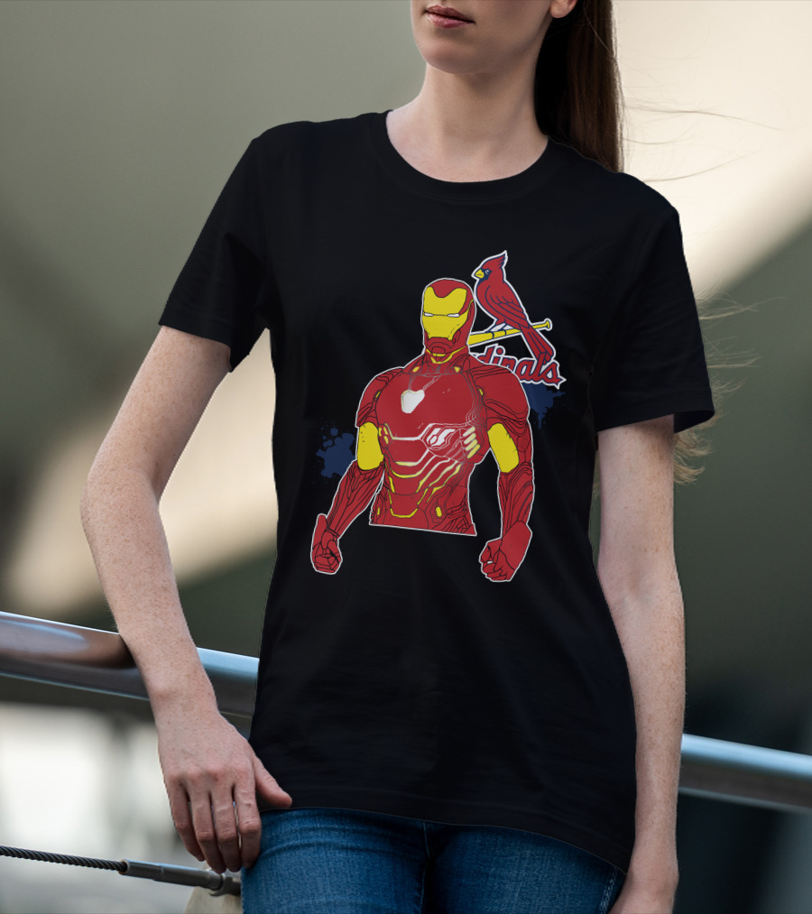 Iron Man St Louis Cardinals Crossover T-Shirt