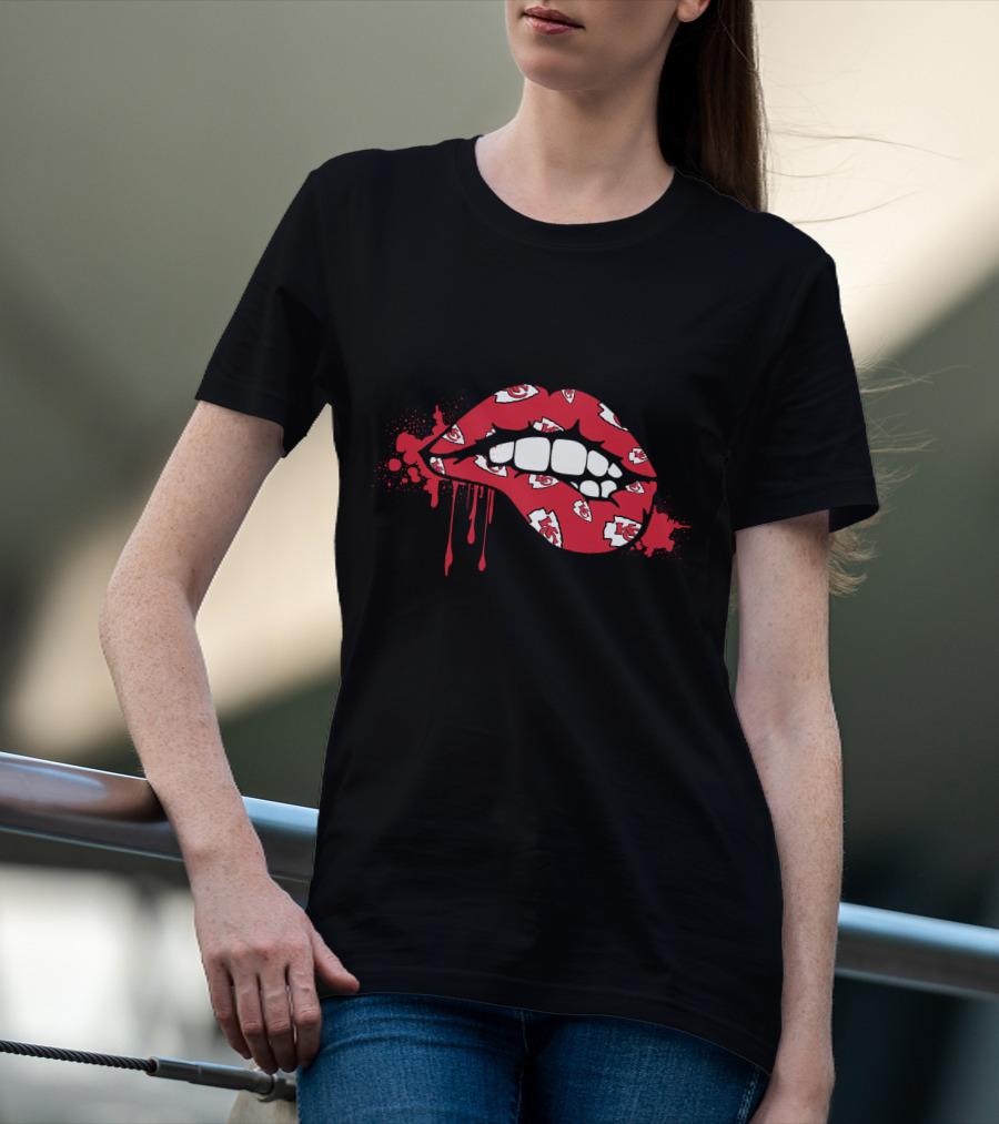 Dripping Lips Kansas City Chiefs T-Shirt
