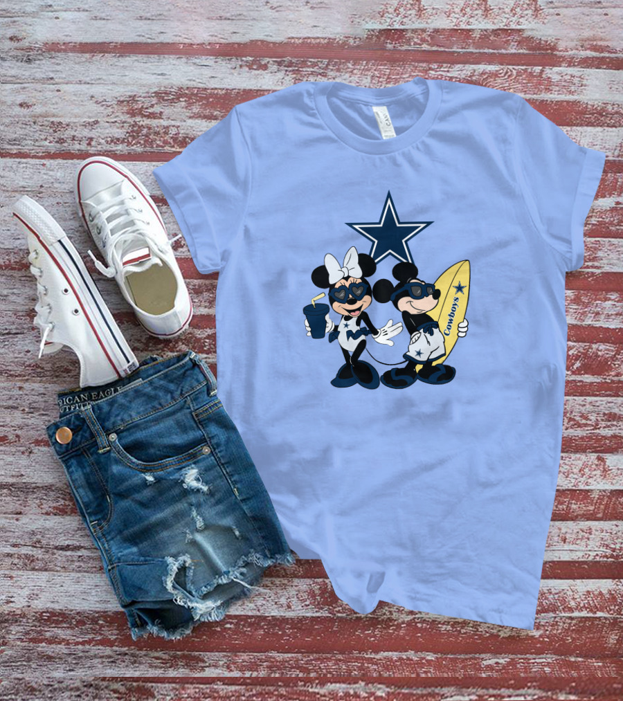 Cowboys Mickey Vacation Star Surfing T-Shirt