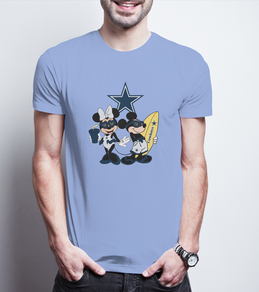 Cowboys Mickey Vacation Star Surfing T-Shirt