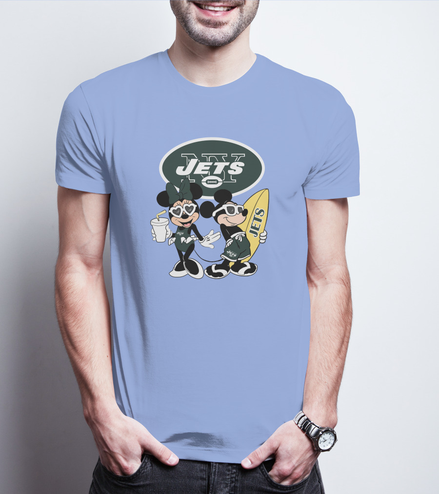 Jets Mickey Surfing Vacation Adventure T-Shirt