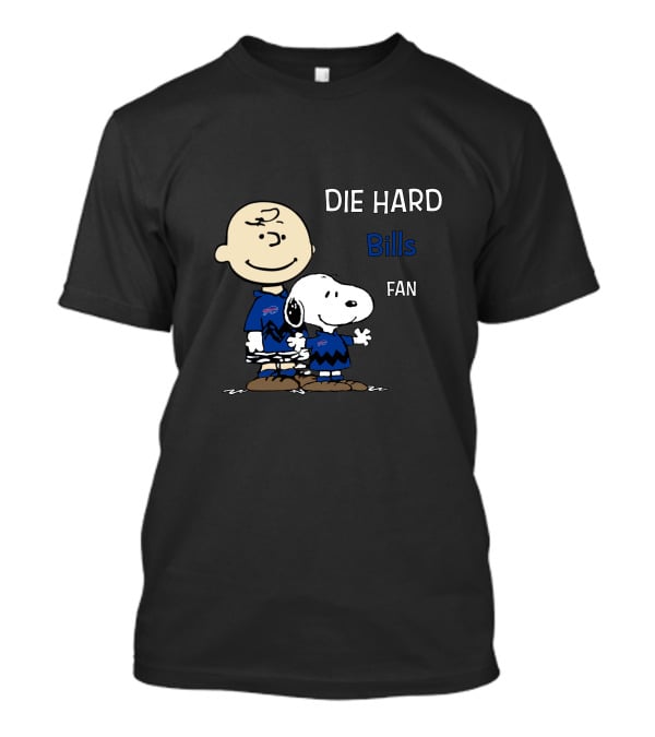Die Hard Buffalo Bills Fan Snoopy And Charlie Brown T-Shirt